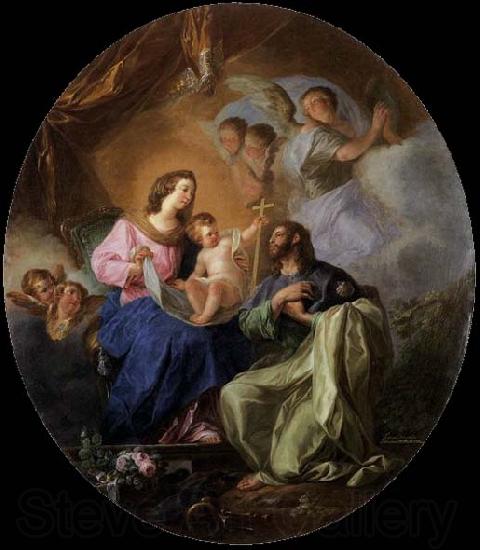 Luis Paret y alcazar Virgin and Child with St James the Great Norge oil painting art